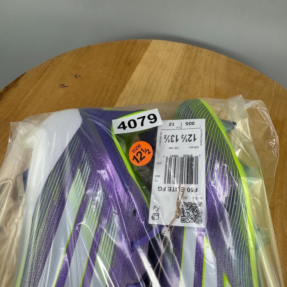 Adidas F50 Elite FG Mens Size 12.5 Purple Silver Soccer Cleats Radiant Blaze NEW - Picture 9 of 9